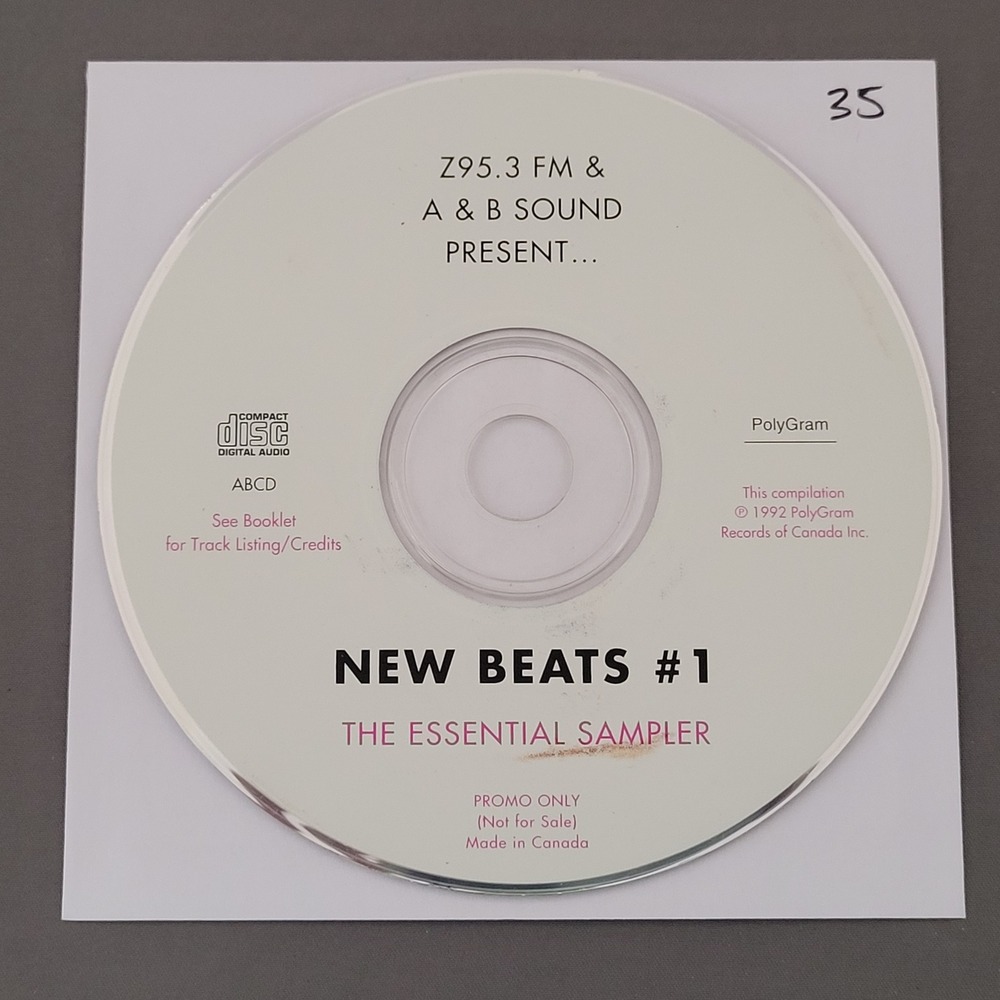 New Beats #1 The Essential Sampler by Various (CD, 1992)Electronic Pop-DISC ONLY